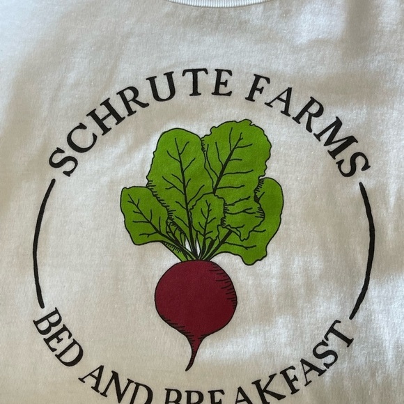 The Office Schrutte farms bed and breakfast tee shirt in a size medium TV - Picture 8 of 13